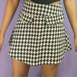 Houndstooth Skater Skirt